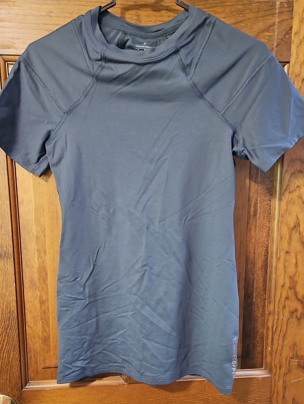 Tommy Copper Women’s Short Sleeve Compression Tee — Charcoal